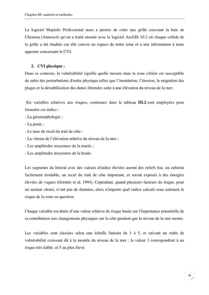 Effet de l\'urbanisation sur l\'évolution des côtes