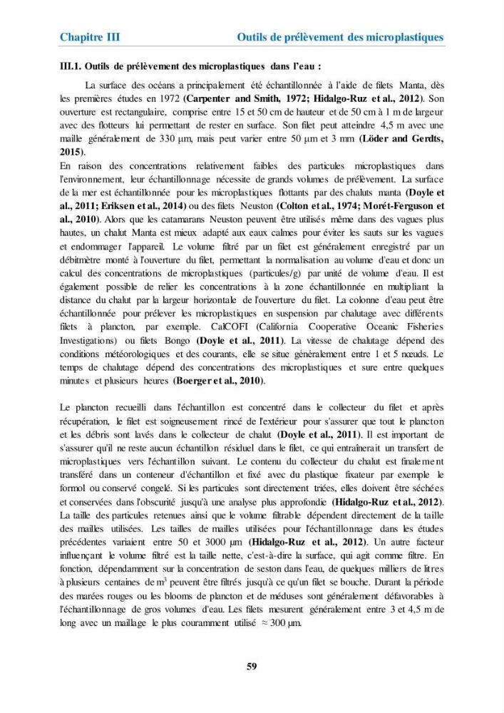 Etude de l\'évaluation quantitative et qualitative des microplastiques sur les côtes algériennes