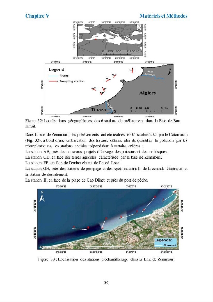Etude de l\'évaluation quantitative et qualitative des microplastiques sur les côtes algériennes