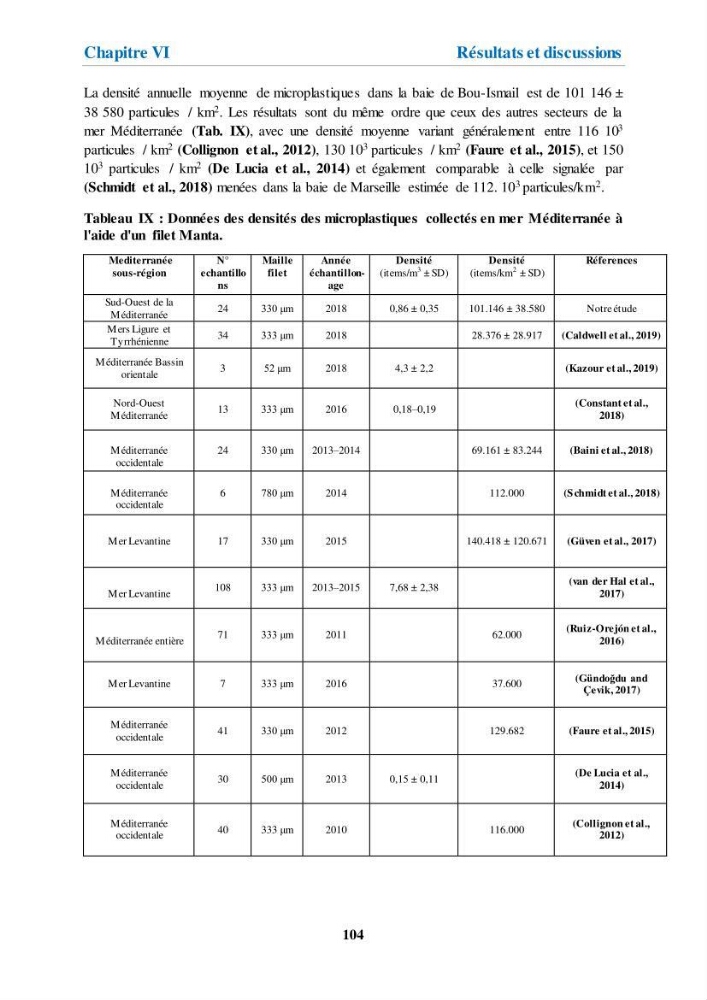 Etude de l\'évaluation quantitative et qualitative des microplastiques sur les côtes algériennes