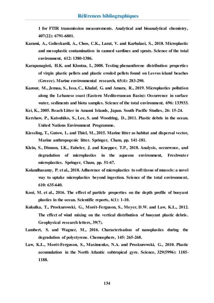 Etude de l\'évaluation quantitative et qualitative des microplastiques sur les côtes algériennes