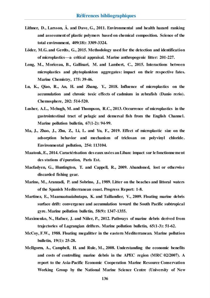 Etude de l\'évaluation quantitative et qualitative des microplastiques sur les côtes algériennes