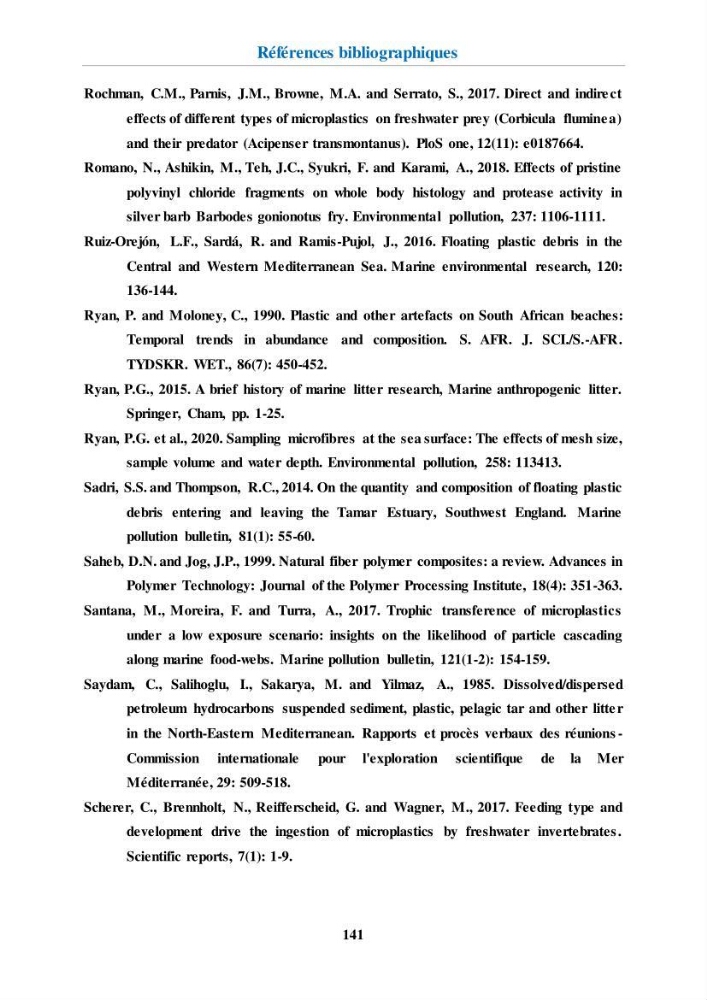 Etude de l\'évaluation quantitative et qualitative des microplastiques sur les côtes algériennes