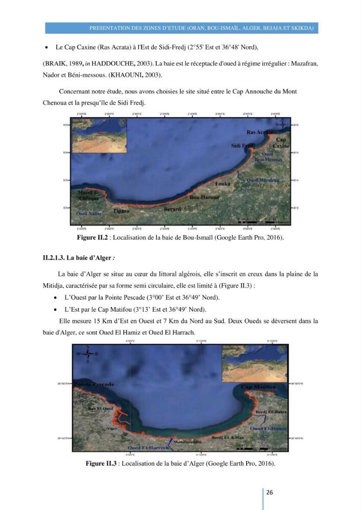 Modelisation numérique de la cinématique du trait de côte et la dynamique sédimentaire des plages sableuses (qOran, Bou-Ismail,Alger, Bejaia et Skikda)
