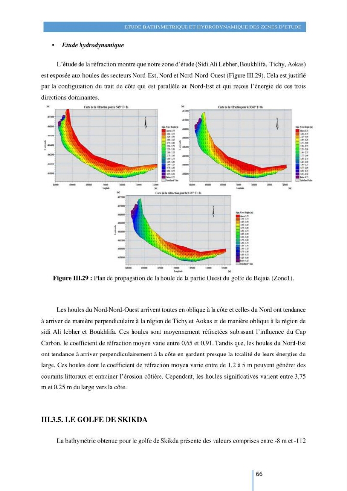 Modelisation numérique de la cinématique du trait de côte et la dynamique sédimentaire des plages sableuses (qOran, Bou-Ismail,Alger, Bejaia et Skikda)
