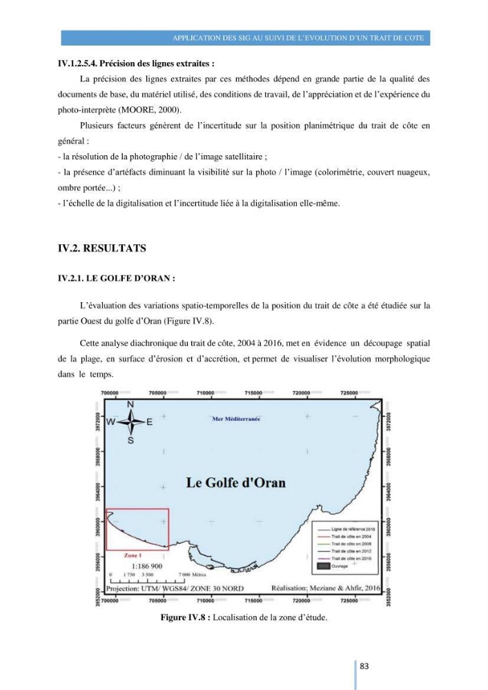 Modelisation numérique de la cinématique du trait de côte et la dynamique sédimentaire des plages sableuses (qOran, Bou-Ismail,Alger, Bejaia et Skikda)