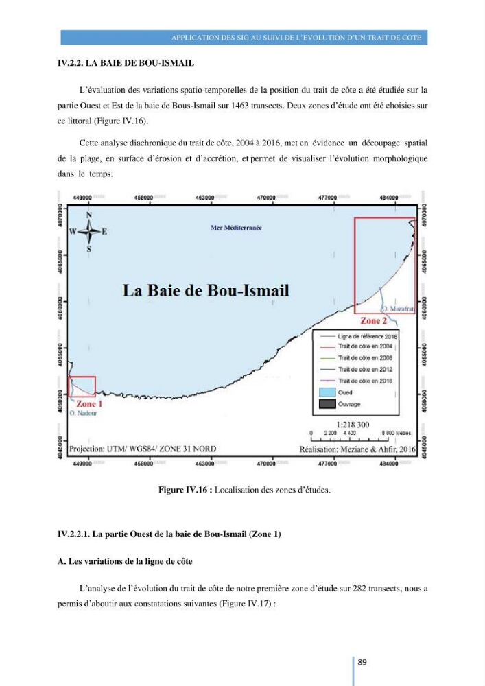 Modelisation numérique de la cinématique du trait de côte et la dynamique sédimentaire des plages sableuses (qOran, Bou-Ismail,Alger, Bejaia et Skikda)