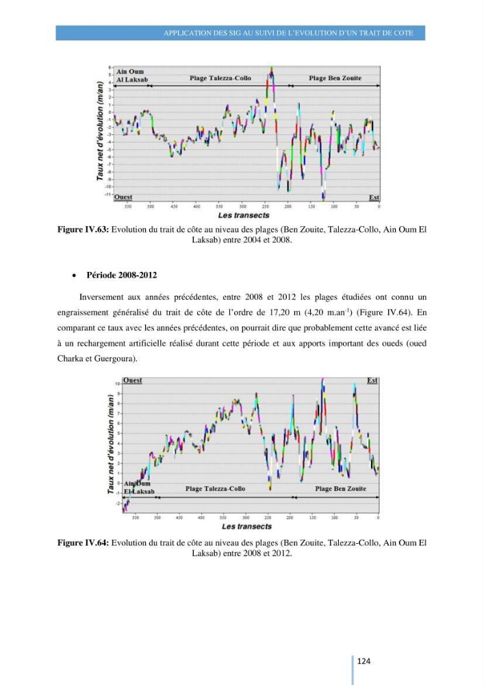 Modelisation numérique de la cinématique du trait de côte et la dynamique sédimentaire des plages sableuses (qOran, Bou-Ismail,Alger, Bejaia et Skikda)