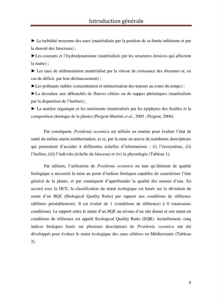 Evaluation de l’état écologique des eaux côtières algéroises par l’utilisation d’un indice algéroises par l’utilisation d’un indice