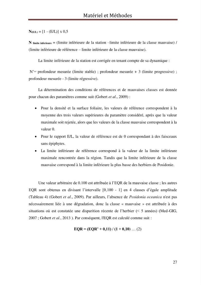 Evaluation de l’état écologique des eaux côtières algéroises par l’utilisation d’un indice algéroises par l’utilisation d’un indice
