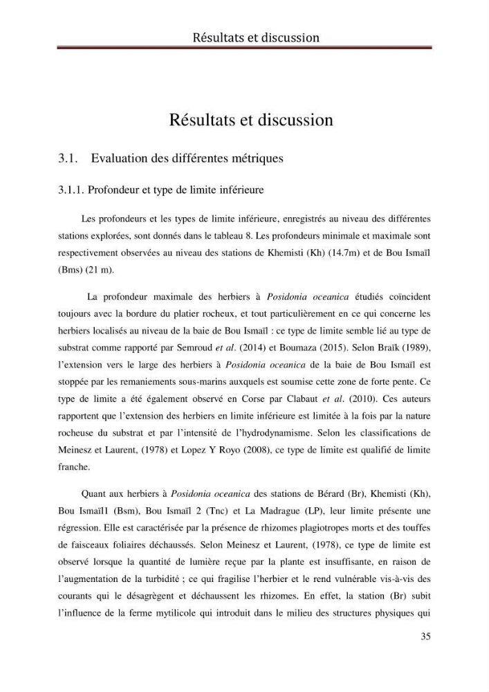 Evaluation de l’état écologique des eaux côtières algéroises par l’utilisation d’un indice algéroises par l’utilisation d’un indice
