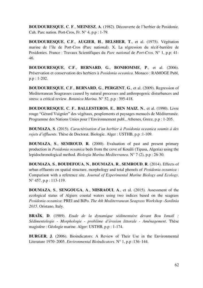 Evaluation de l’état écologique des eaux côtières algéroises par l’utilisation d’un indice algéroises par l’utilisation d’un indice