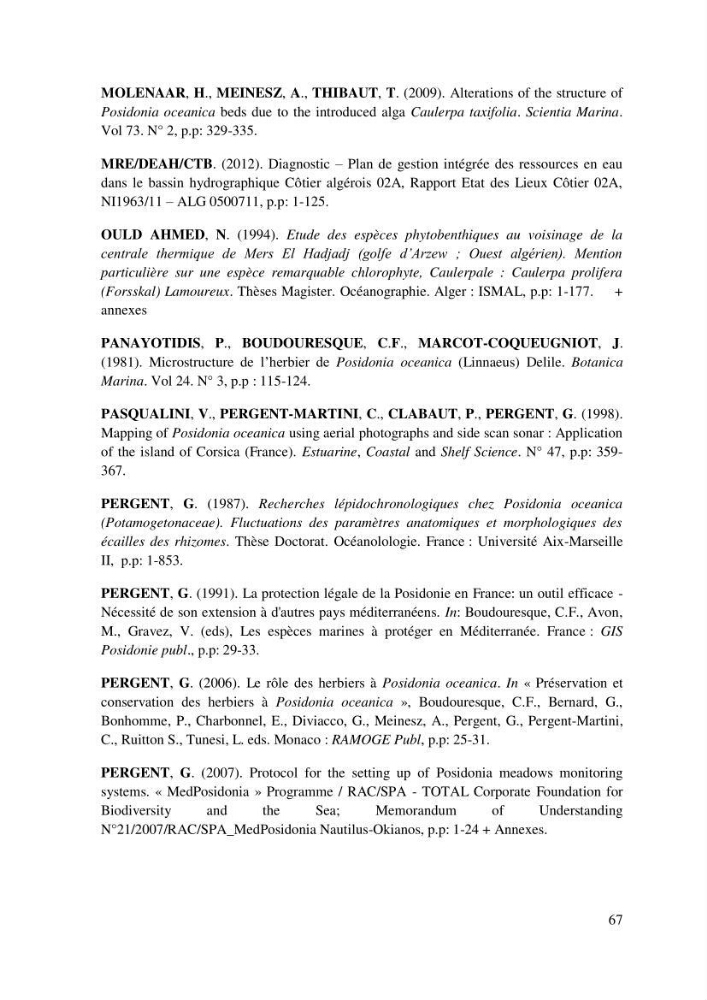 Evaluation de l’état écologique des eaux côtières algéroises par l’utilisation d’un indice algéroises par l’utilisation d’un indice
