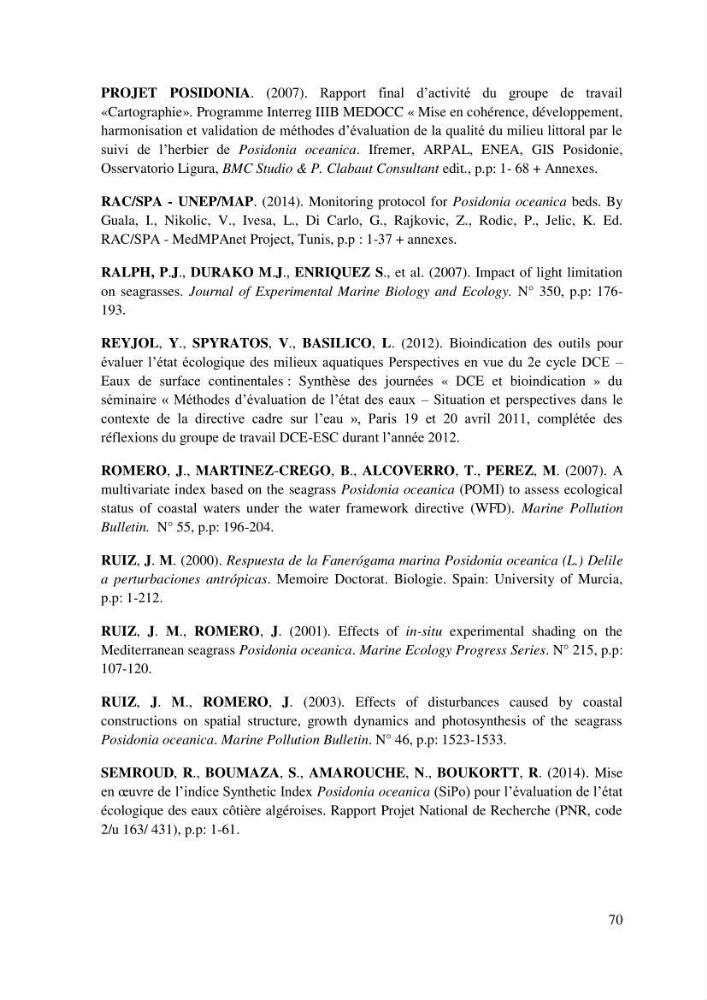 Evaluation de l’état écologique des eaux côtières algéroises par l’utilisation d’un indice algéroises par l’utilisation d’un indice
