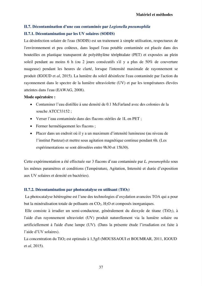 Valorisation Biotechnologique des Coproduits de Crustacés étude du pouvoir antimicrobien du chitosane et traitement d\'une eau contamineé par Legionella Penumophila