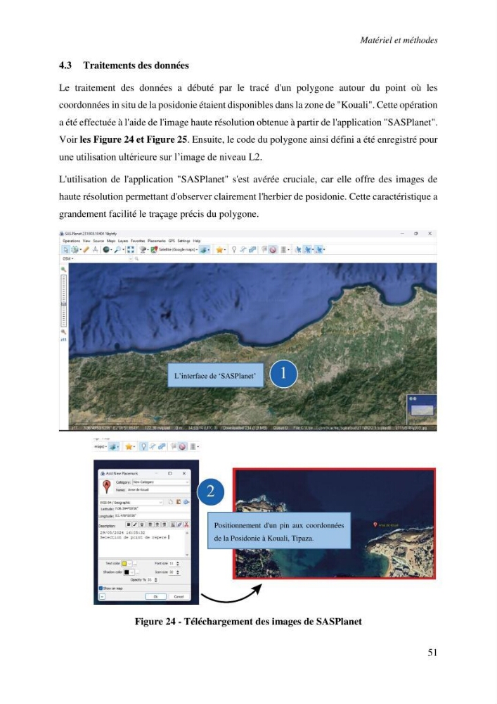 Apport de la télédétection à la cartographie des herbiers de Posidonia oceanica le long des côtes algériennes