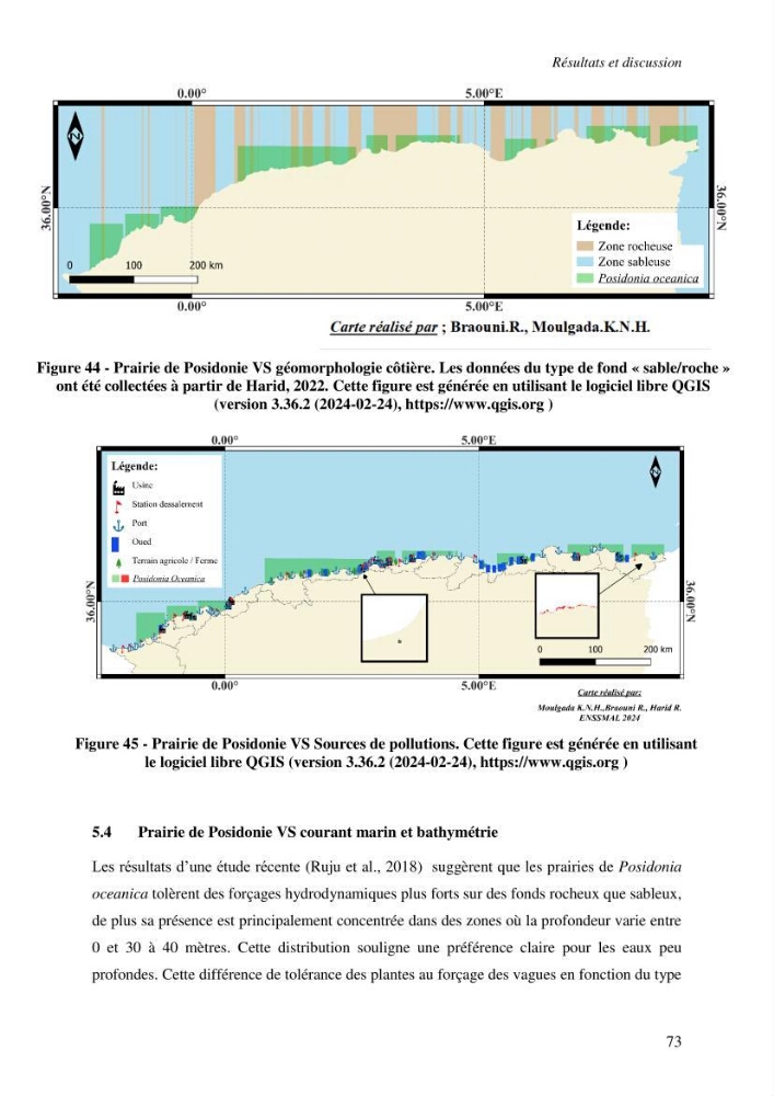 Apport de la télédétection à la cartographie des herbiers de Posidonia oceanica le long des côtes algériennes