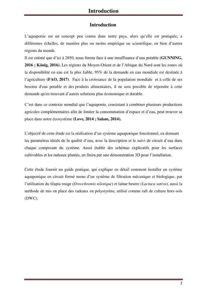 Mise en place d\'un élevage en aquaponie