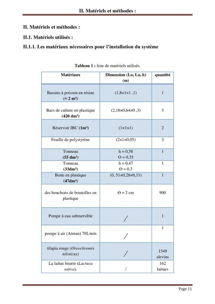 Mise en place d\'un élevage en aquaponie