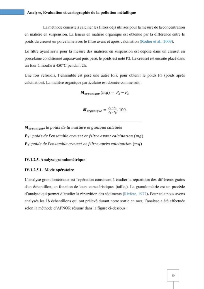Dynamique spatiale et temporelle des polluants métalliques dans les sédiments marins : Impact de la contamination métallique