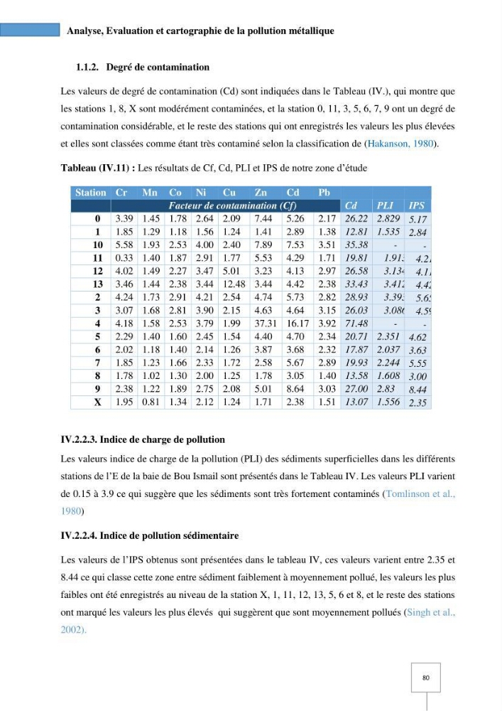 Dynamique spatiale et temporelle des polluants métalliques dans les sédiments marins : Impact de la contamination métallique