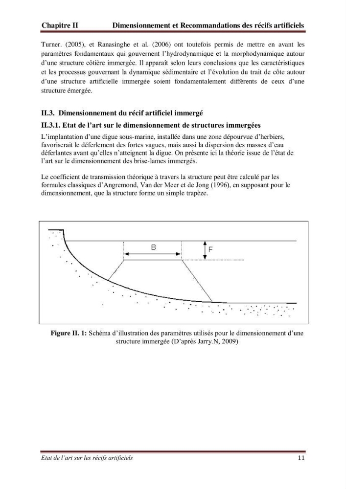 Etat de l\'art sur les recifs artificiels
