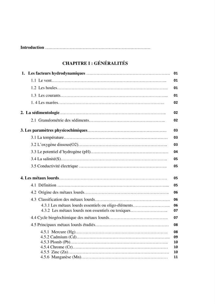 Evaluation des paramètres du littoral de la baie de Bou-Ismail