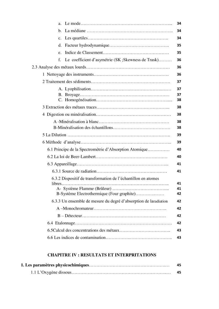Evaluation des paramètres du littoral de la baie de Bou-Ismail