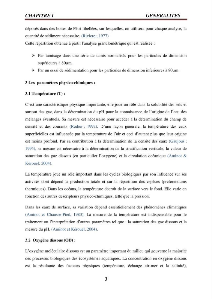 Evaluation des paramètres du littoral de la baie de Bou-Ismail