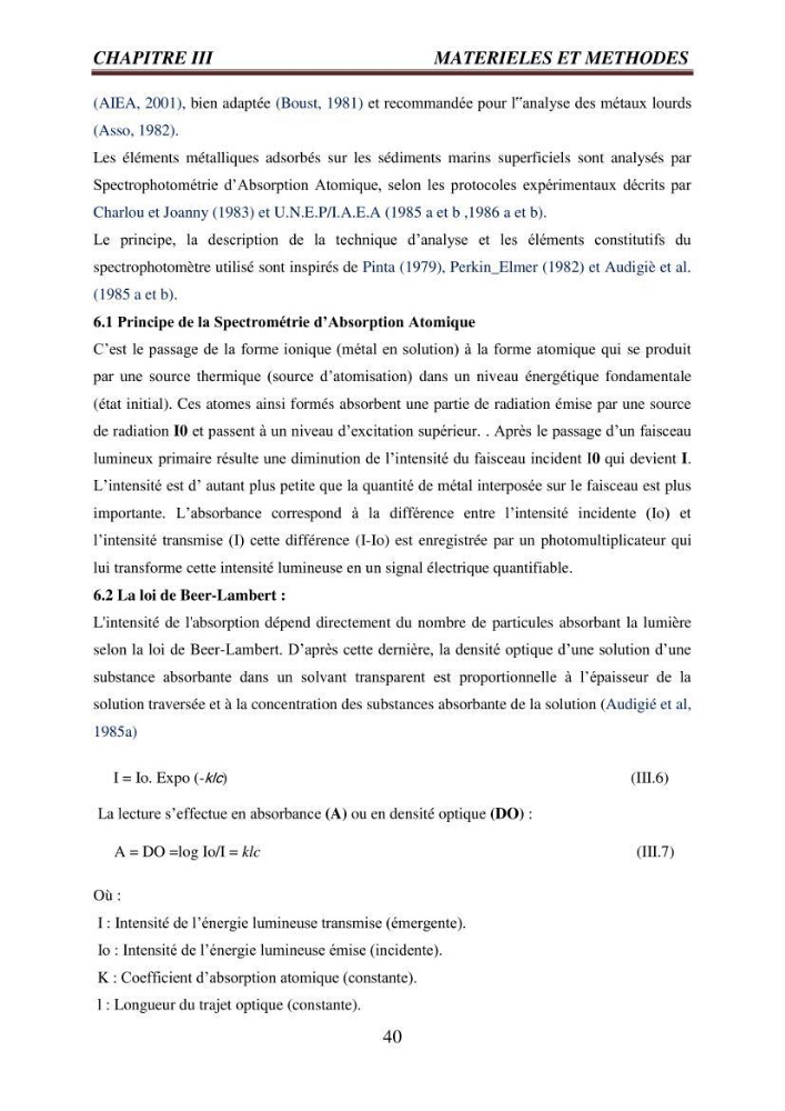 Evaluation des paramètres du littoral de la baie de Bou-Ismail