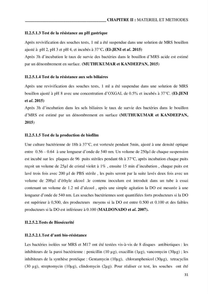 Etude du potentiel probiotique de bactéries isolées à partir d’animaux aquatiques