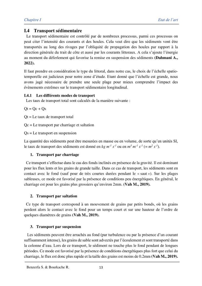 Impact des évenement extrêmes sur le transport sédimentaire longitudinal: Cas d’étude la région Algéroise
