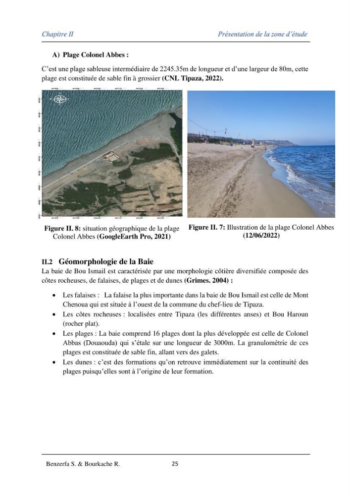 Impact des évenement extrêmes sur le transport sédimentaire longitudinal: Cas d’étude la région Algéroise