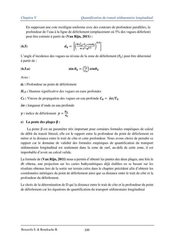 Impact des évenement extrêmes sur le transport sédimentaire longitudinal: Cas d’étude la région Algéroise