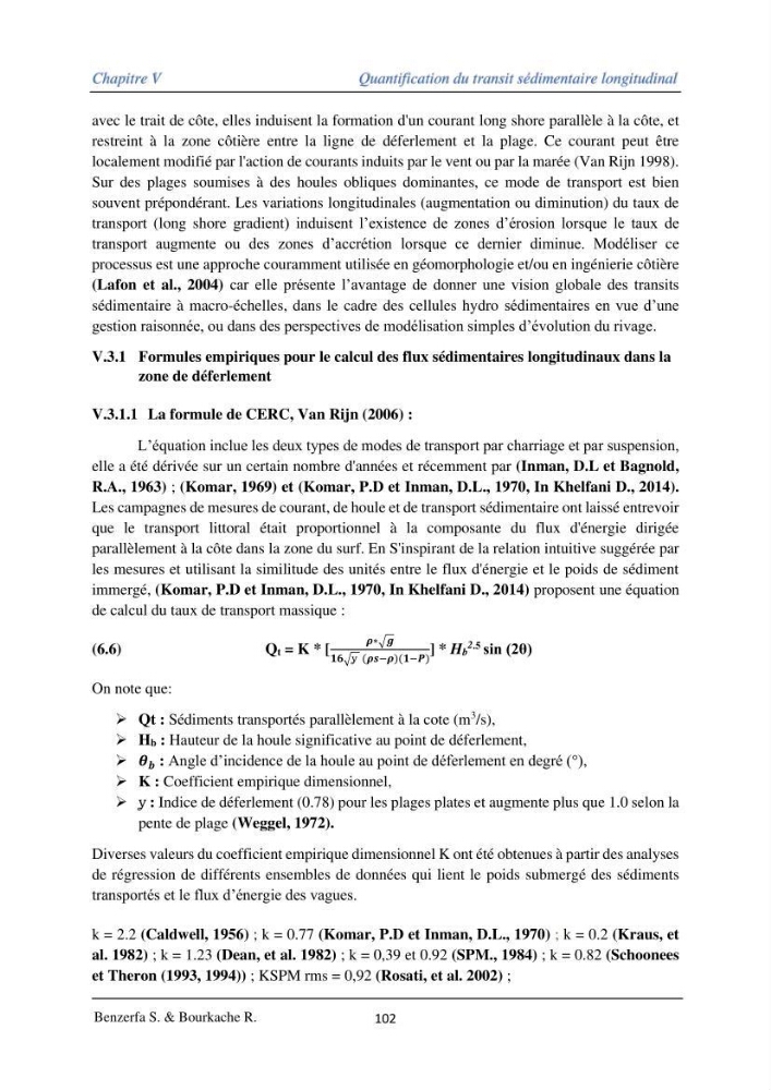 Impact des évenement extrêmes sur le transport sédimentaire longitudinal: Cas d’étude la région Algéroise