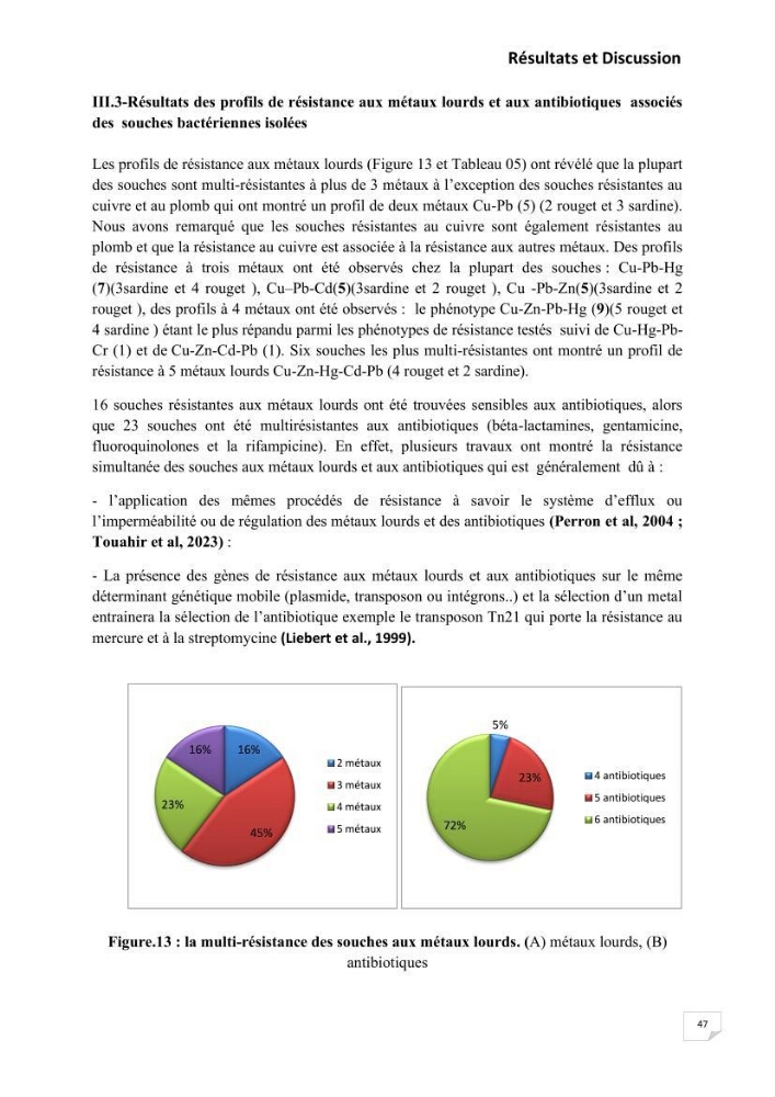 Evaluation et isolement des bactéries résistantes aux métaux lourds à partir de poissons et leur potentiel à éliminer le chrome