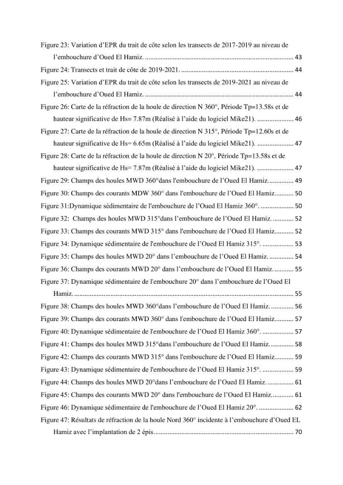 Etude de faisabilité d\'un endiguement au niveau de l\'embouchure de l\'Oued El Hamiz contre les crues et les inondations