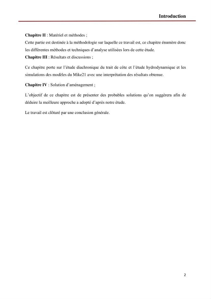 Etude de faisabilité d\'un endiguement au niveau de l\'embouchure de l\'Oued El Hamiz contre les crues et les inondations