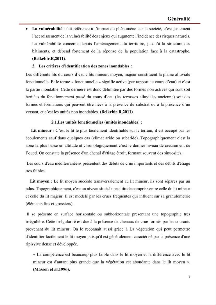Etude de faisabilité d\'un endiguement au niveau de l\'embouchure de l\'Oued El Hamiz contre les crues et les inondations