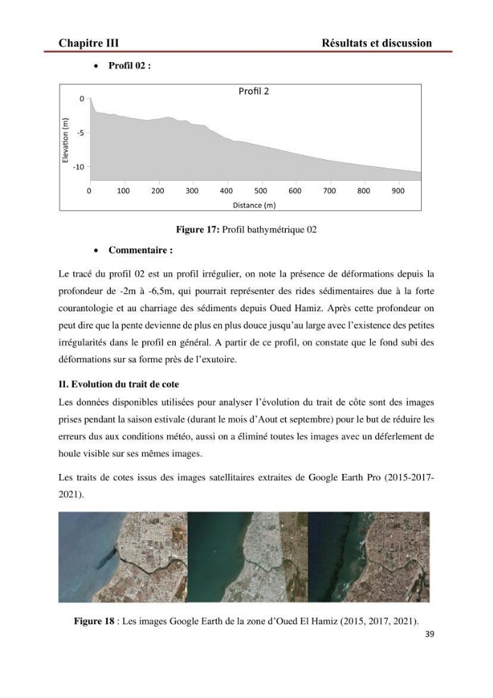 Etude de faisabilité d\'un endiguement au niveau de l\'embouchure de l\'Oued El Hamiz contre les crues et les inondations