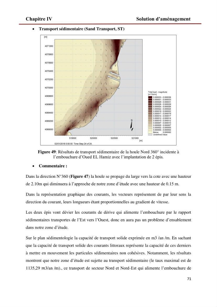 Etude de faisabilité d\'un endiguement au niveau de l\'embouchure de l\'Oued El Hamiz contre les crues et les inondations