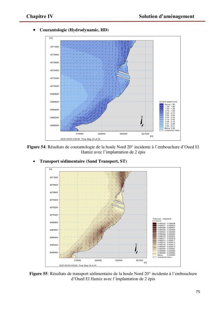 Etude de faisabilité d\'un endiguement au niveau de l\'embouchure de l\'Oued El Hamiz contre les crues et les inondations