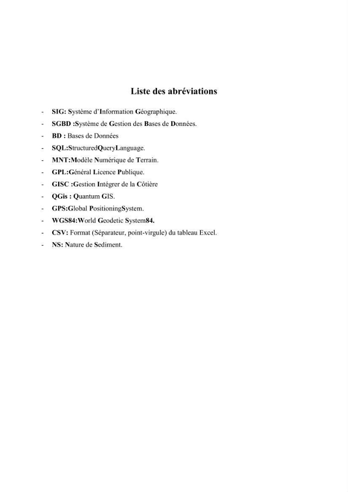 Conception d\'un système d\'information géographique (SIG) pour une étude de bathymétrie et de sédimentologie dans la baie d\'Alger et la baie d\'El Djamila.