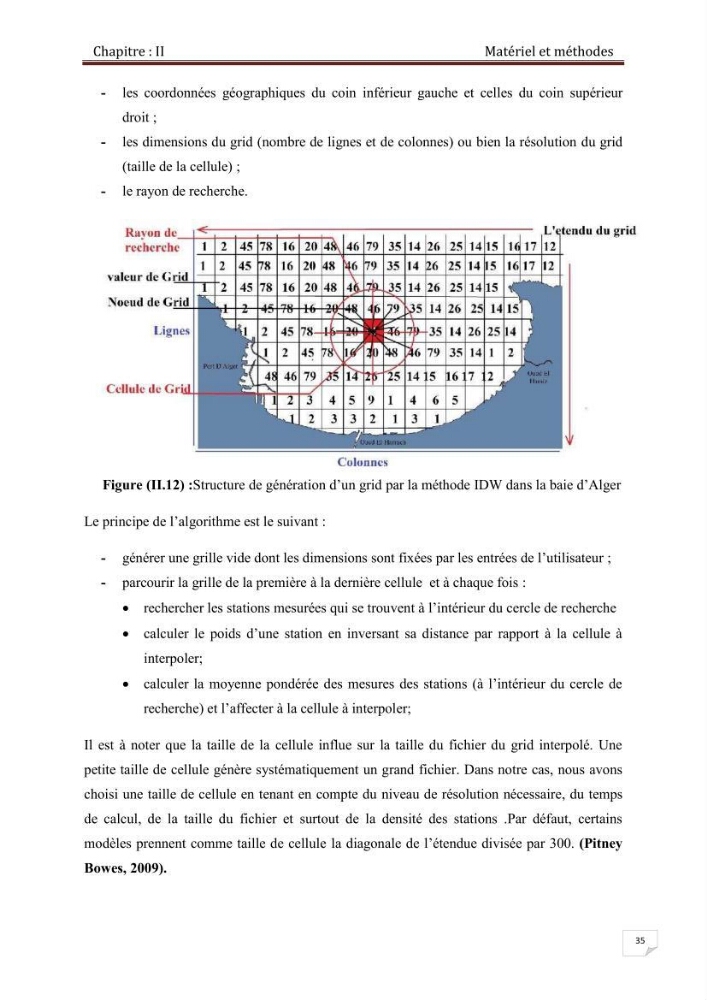 Conception d\'un système d\'information géographique (SIG) pour une étude de bathymétrie et de sédimentologie dans la baie d\'Alger et la baie d\'El Djamila.