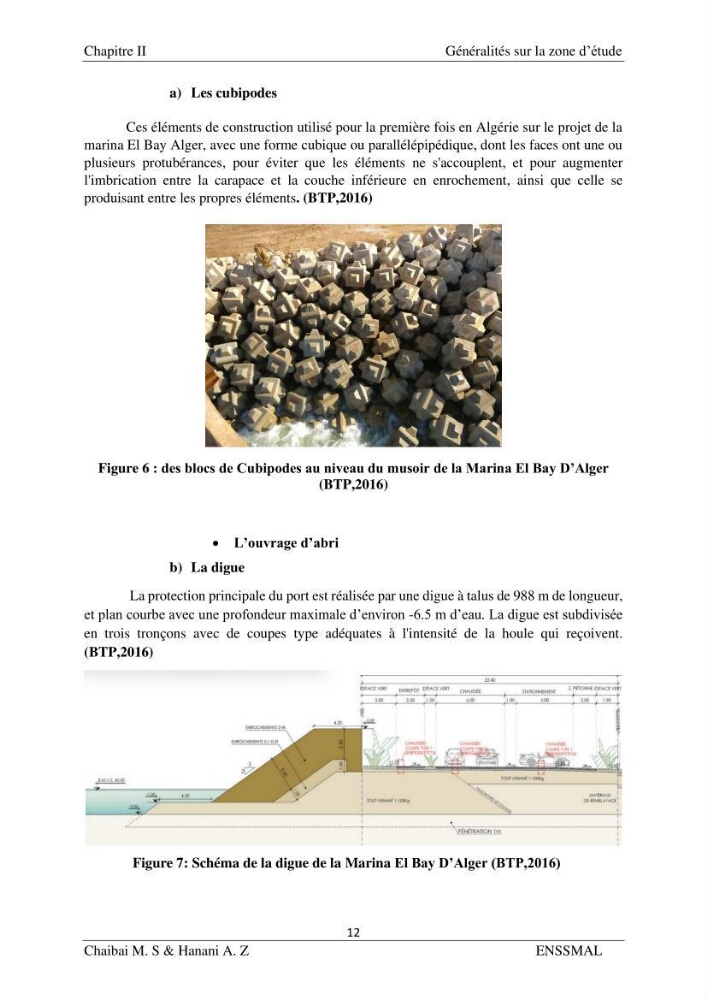 Modélisation hydrodynamique et étude d’agitation: Cas de la Marina Bay D’Alger