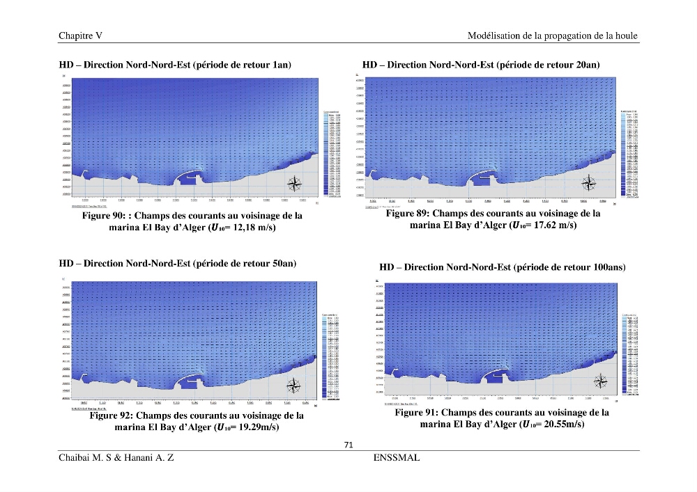 Modélisation hydrodynamique et étude d’agitation: Cas de la Marina Bay D’Alger
