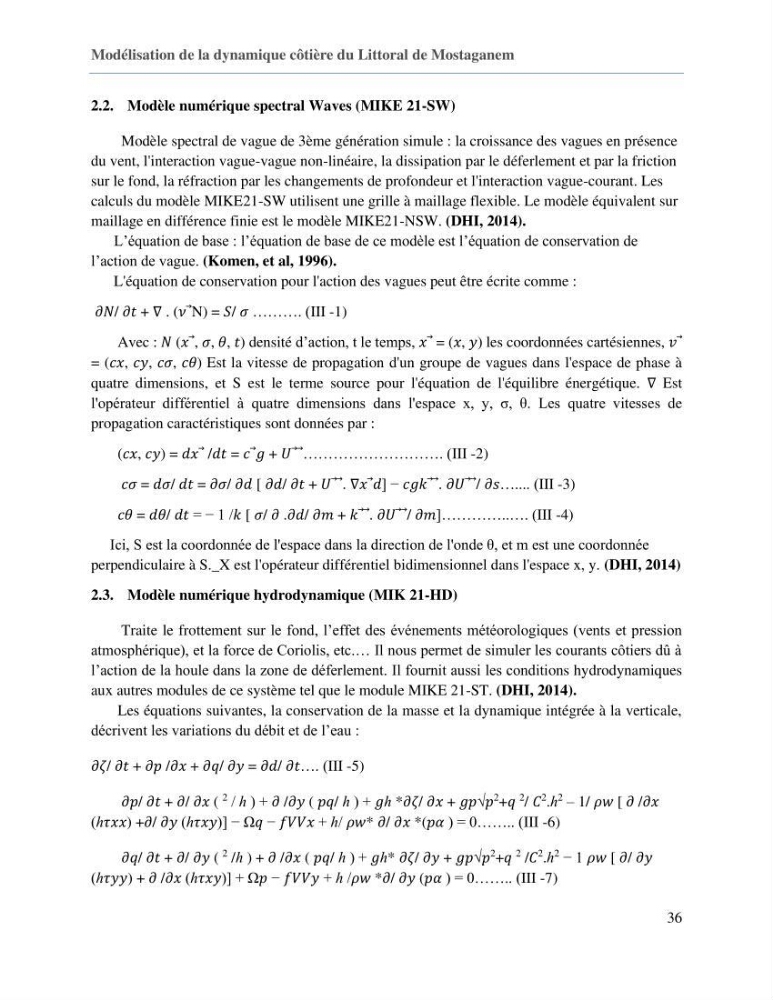 Evaluation des impacts des changements climatiques sur la morphologie du littoral de la wilaya de Mostaganem
