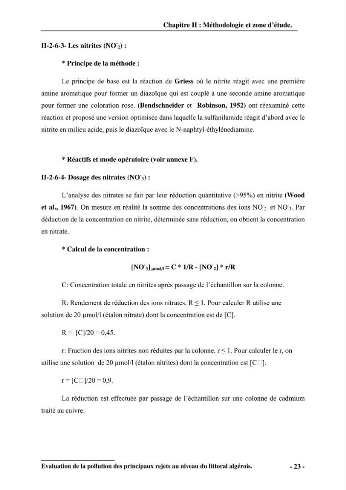 Evaluation de la pollution des principaux rejets au niveau du littoral Algérois