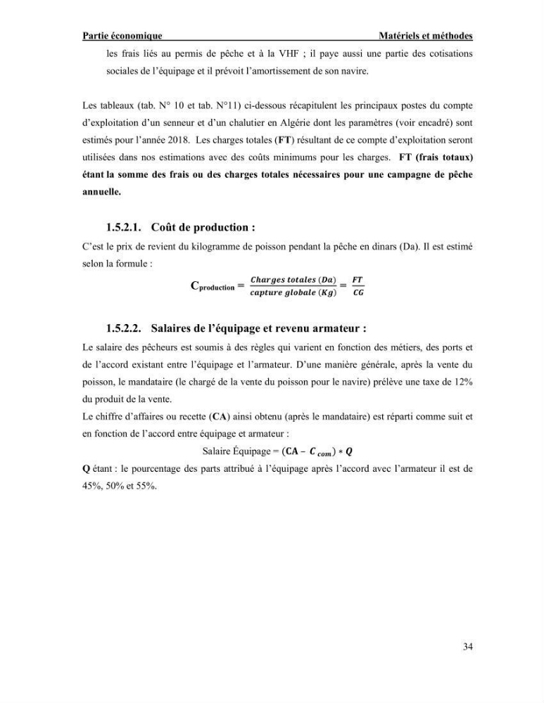 La pêcherie chalutière et sardinière des petits pélagiques à Beni-Saf: Approche comparative (Halieutique et économique)