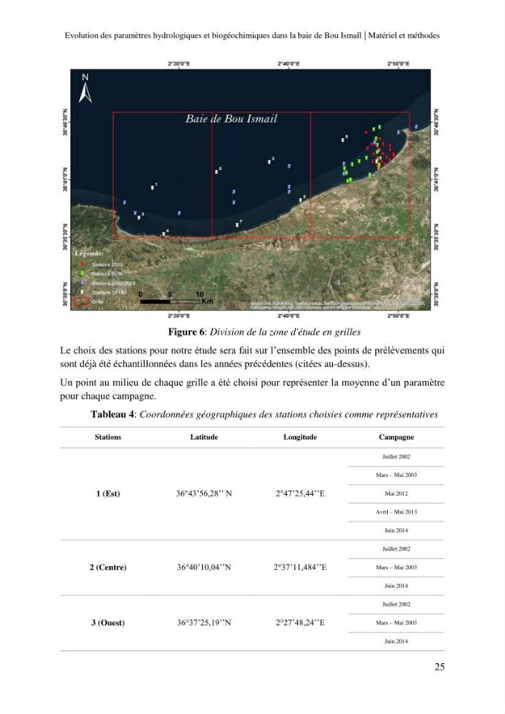 Evaluation des paramètres hydrologiques et biogéochimiques dans la baie de Bou-Ismail